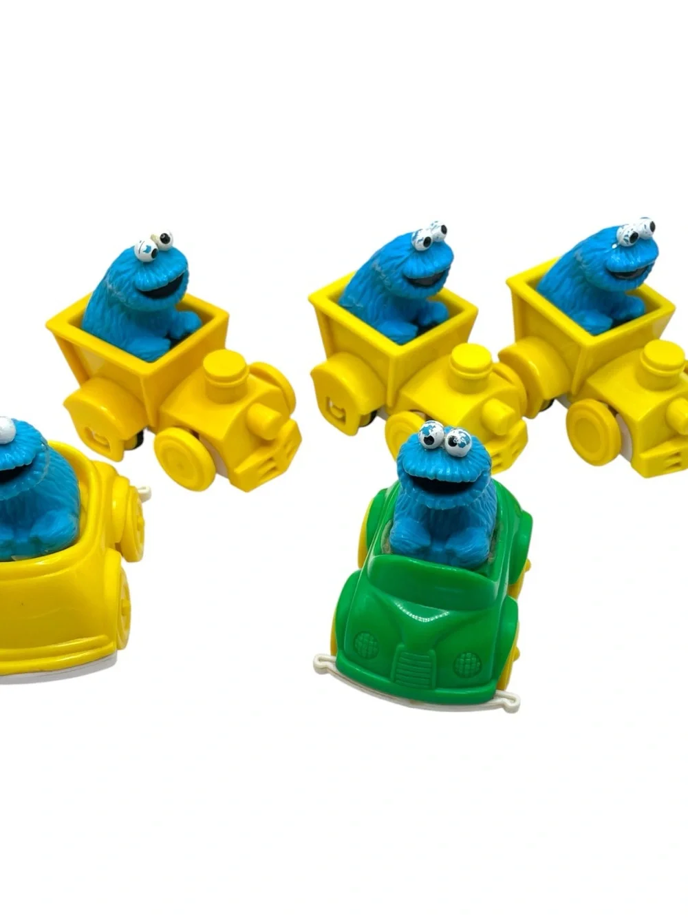 Sesame Street Vintage Illco and Applause Character Vehicles Big Bird and Friends